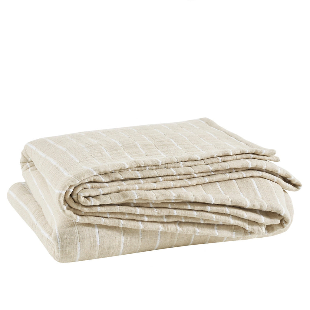 Marino Natural/Ivory Matelassé Coverlet