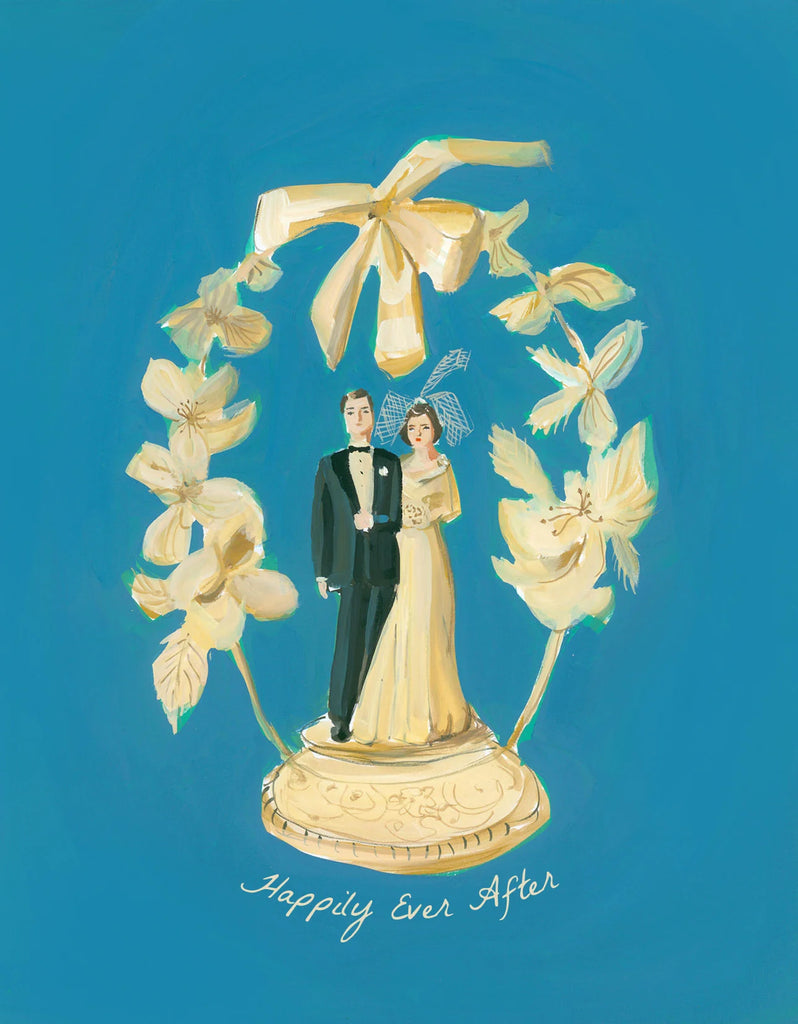 The Happy Couple Wedding Card from Janet Hill Studio