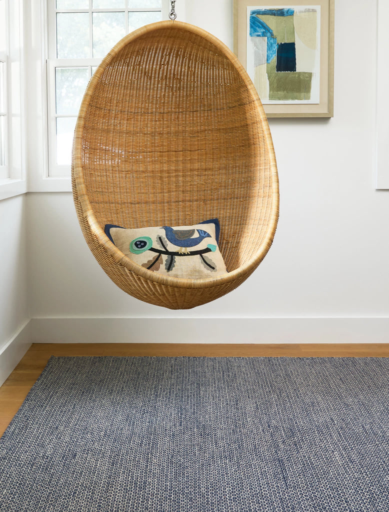 Dash & Albert - Honeycomb Indigo / Grey Handwoven Wool Rug