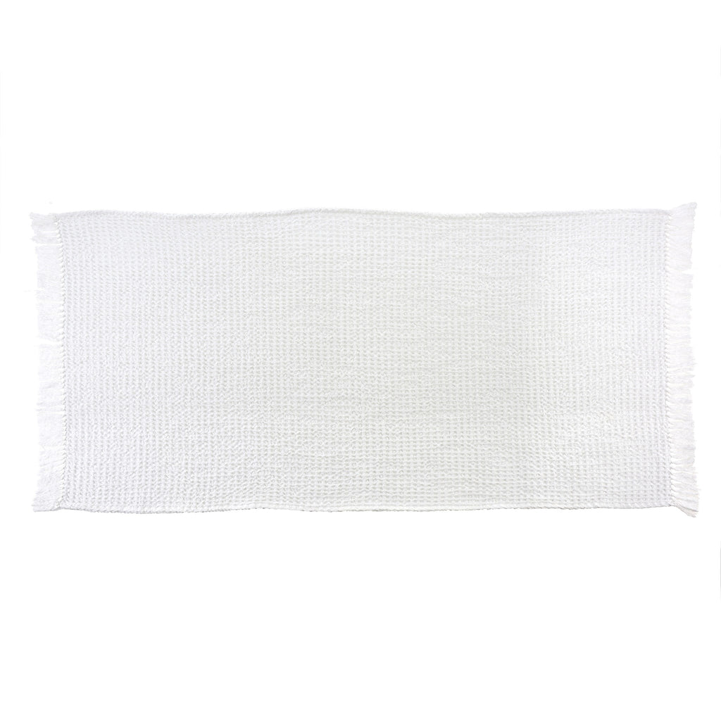 Waffle Bath Towel - White