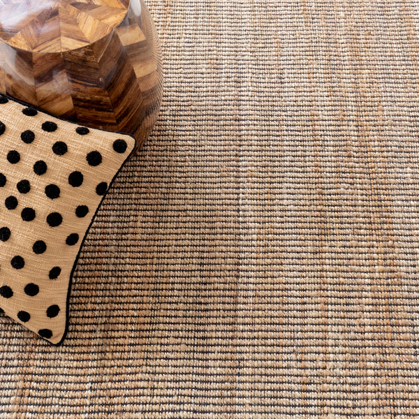 Dash & Albert - Gridwork Black Woven Jute Rug