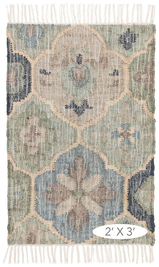 Dash & Albert - Pali Blue Woven Jute Rug