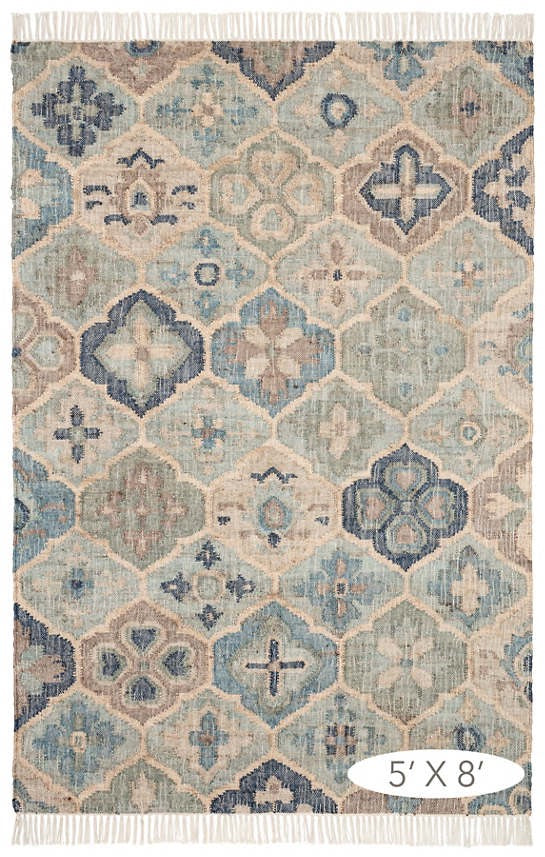 Dash & Albert - Pali Blue Woven Jute Rug