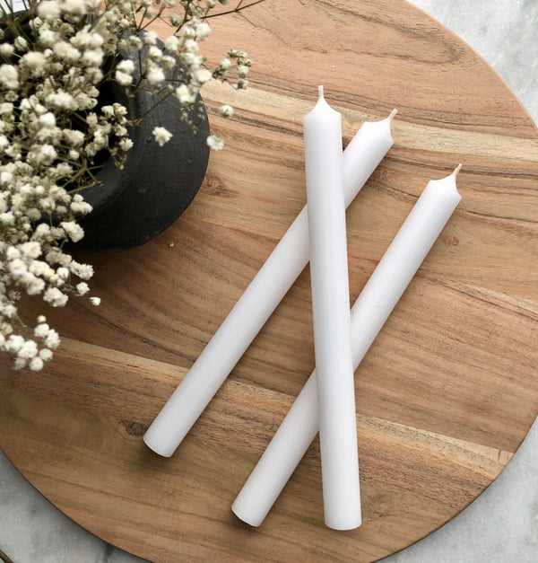 10" Candle - White