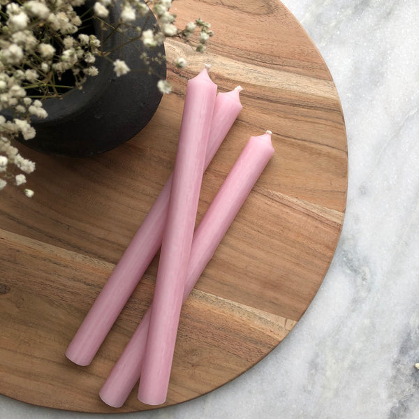 10" Candle -  Soft Pink