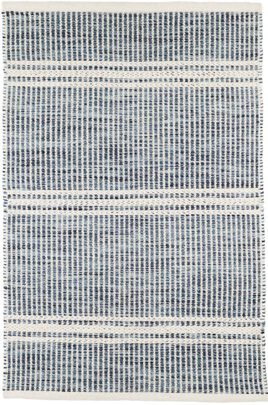 Dash & Albert - Malta Blue Woven Wool Rug