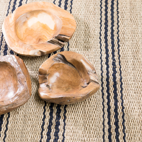 Dash & Albert - Jute Ticking Indigo Woven Rug