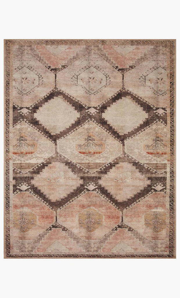 Loloi Wynter Rug - Graphite / Blush