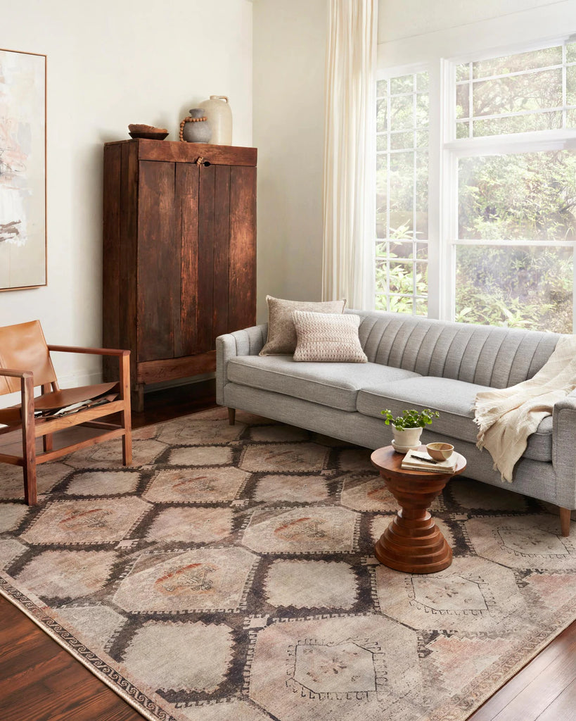 Loloi Wynter Rug - Graphite / Blush