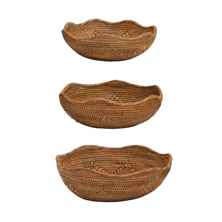 Rattan Bowls - Three Sizes Available