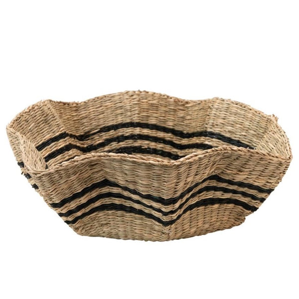 Noah Scalloped Seagrass Basket
