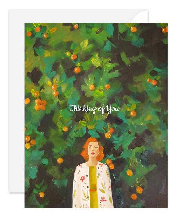 Thinking of You Card from Janet Hill Studio