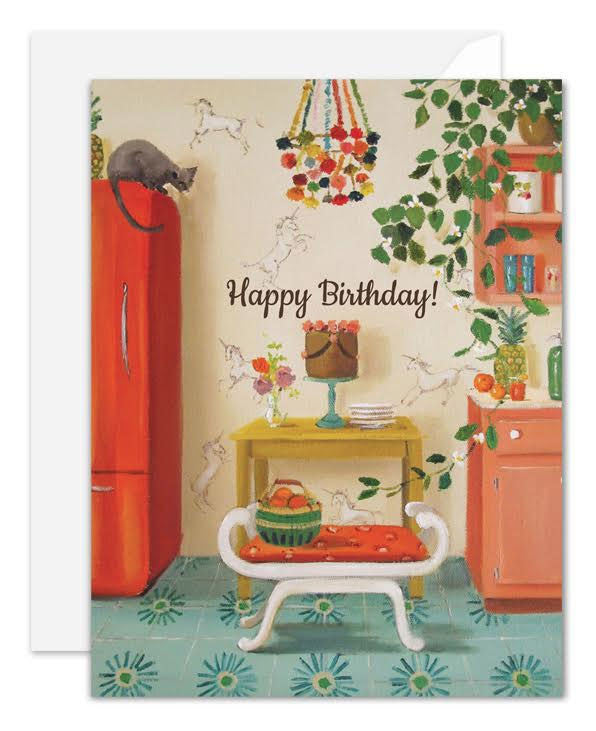 Unicorns Birthday Card from Janet Hill Studio