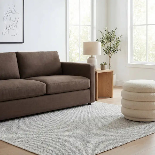 Dash & Albert - Pebble Grey Handwoven Performance Rug