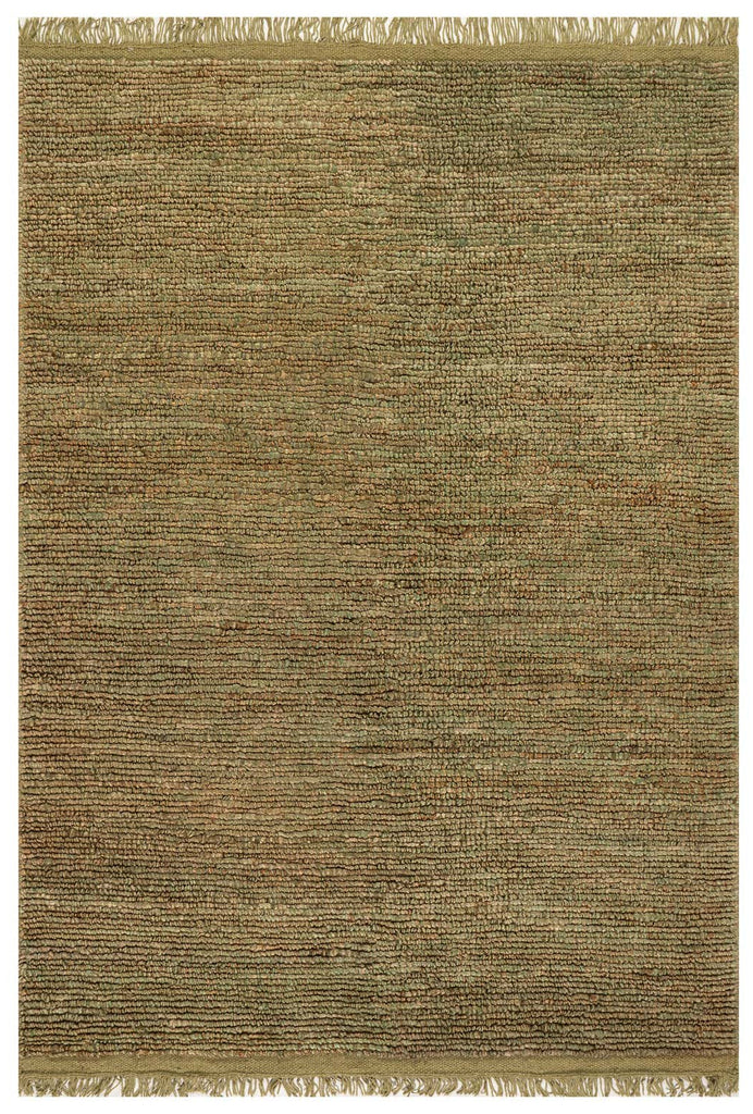Dash & Albert - Varnu Textured Handmade Green Jute Rug