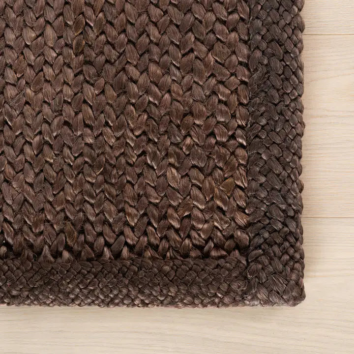 Dash & Albert - Thale Chocolate Brown Textured Handmade Jute Rug