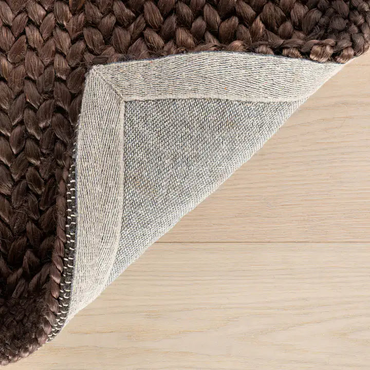Dash & Albert - Thale Chocolate Brown Textured Handmade Jute Rug