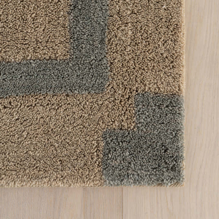 Dash & Albert - Orlina Bordered Grey Cotton Rug