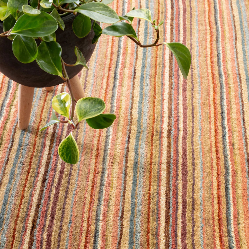 Dash & Albert - Brindle Stripe Hand Loom Knotted Wool Rug
