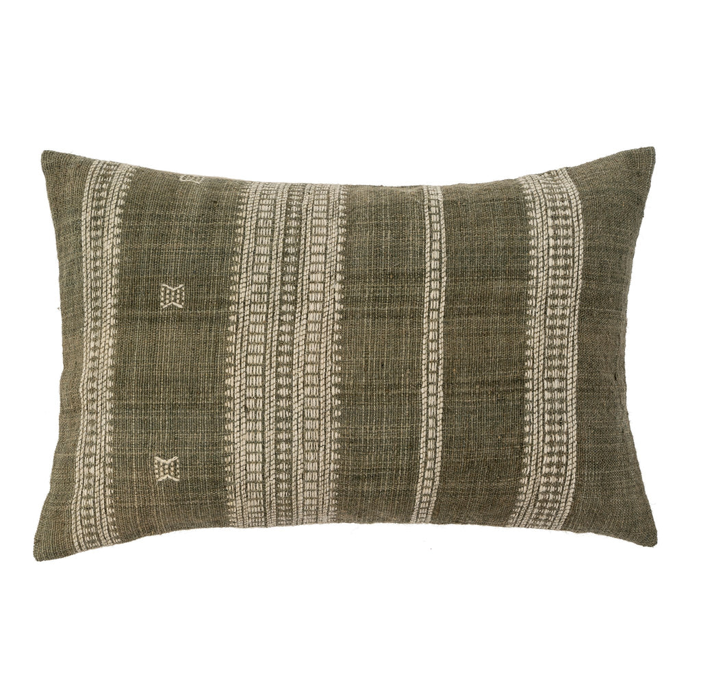 Handloom Wool Pillow - Grey Brown (Two Sizes Available)