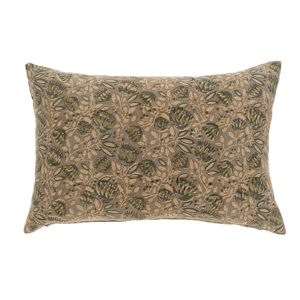 Kavya Block Print Pillow (16" x 24")