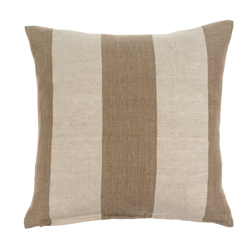 Cabana Stripe Linen Pillow - 20" x 20"