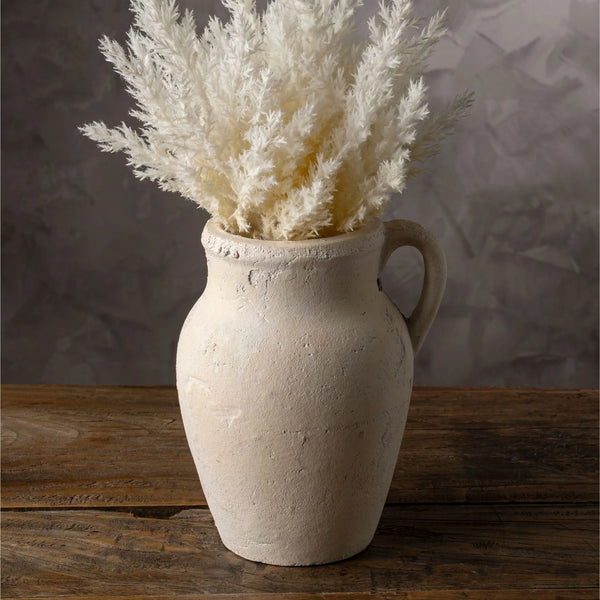 Rhodes Pitcher Vase - Cream