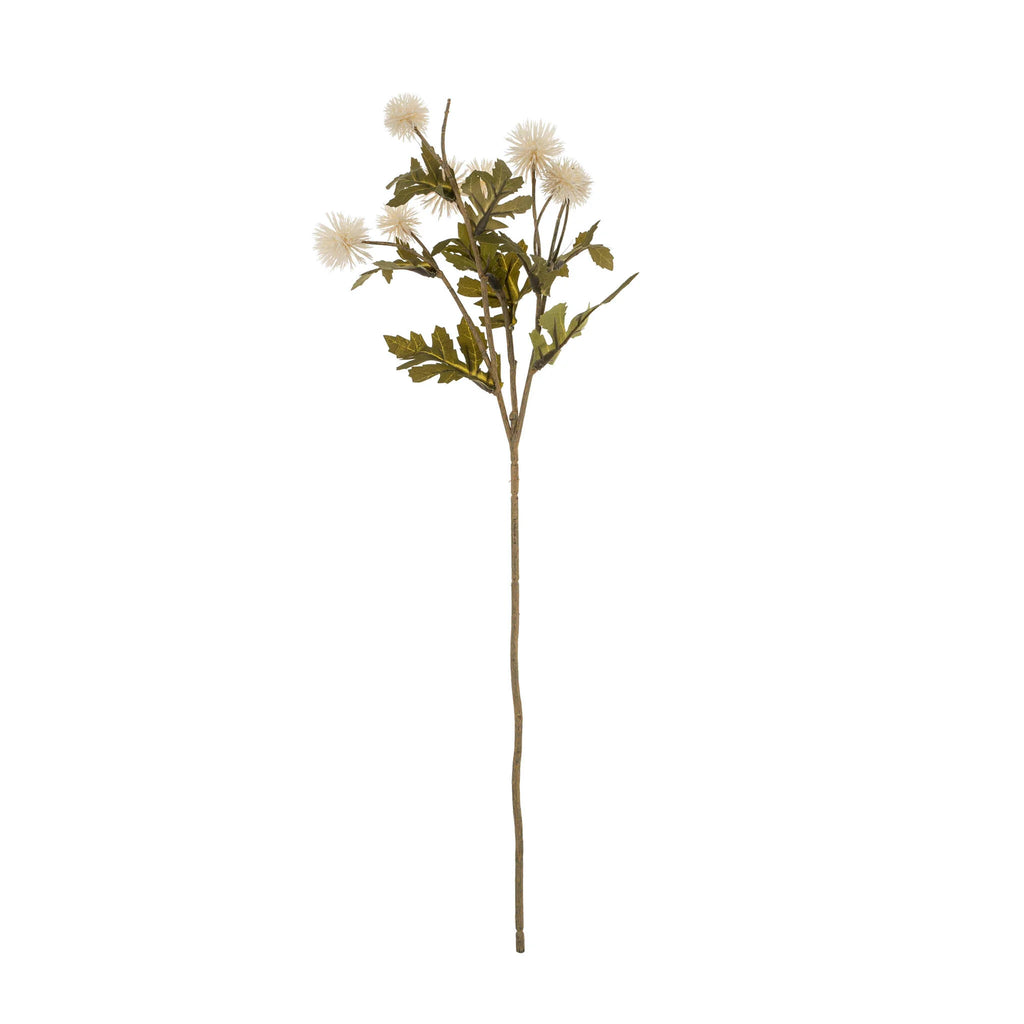 Pom Pom Floral Spray - Ivory