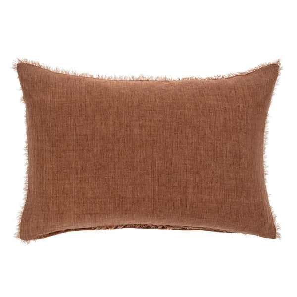 Lina Linen Pillow - Rooibos (16" x 24")