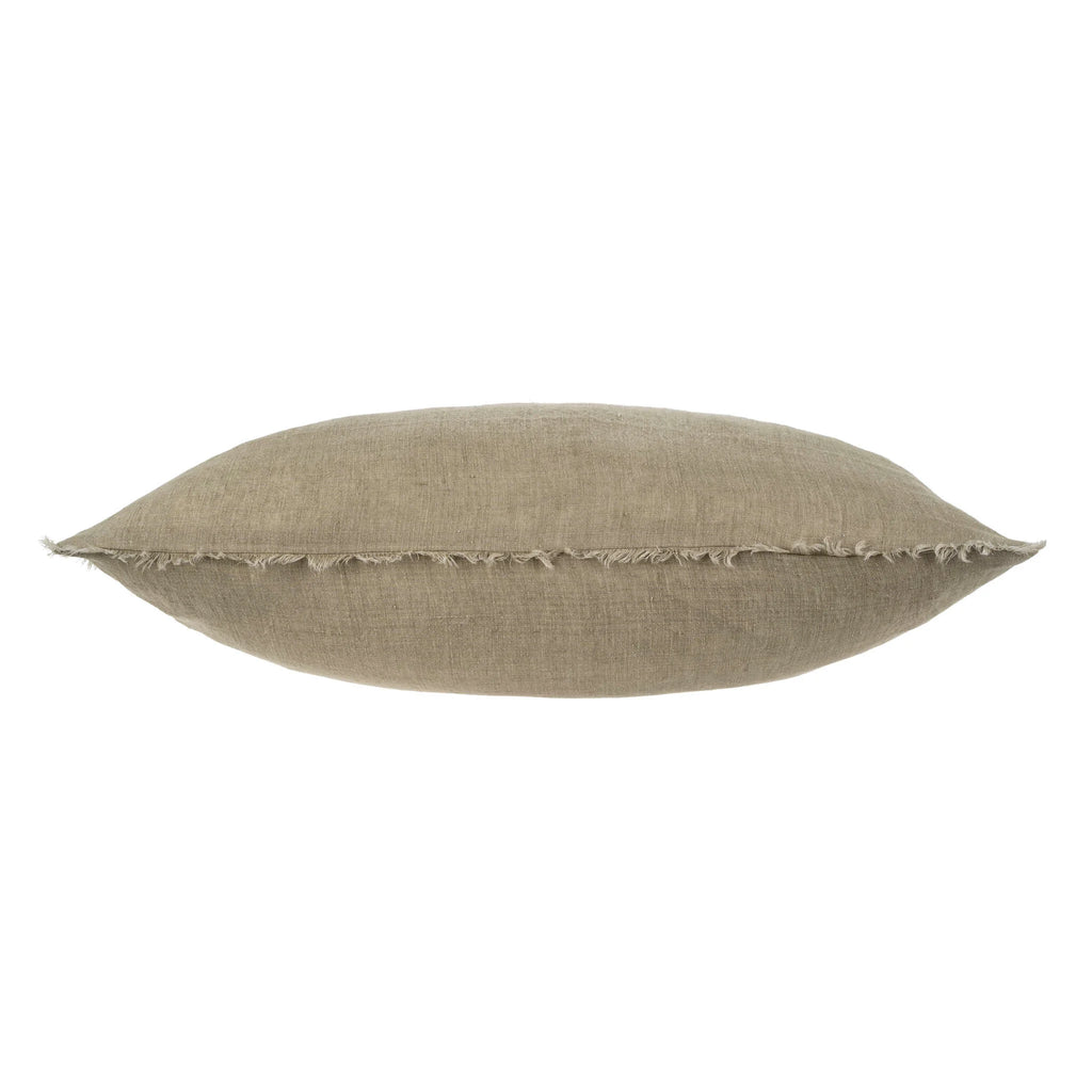 Lina Linen Pillow - Sand (16" x 24")