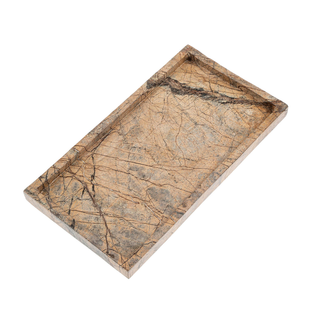 Rectangular Rainforest Marble Tray - Large