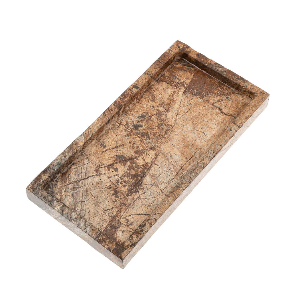 Rectangular Rainforest Marble Tray - Small