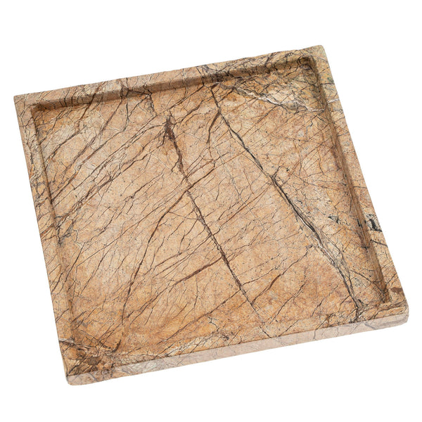 Square Rainforest Marble Tray - Large