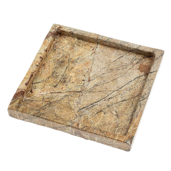 Square Rainforest Marble Tray - Small