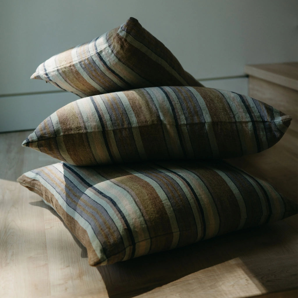Striped Linen Pillow - 20" x 20"