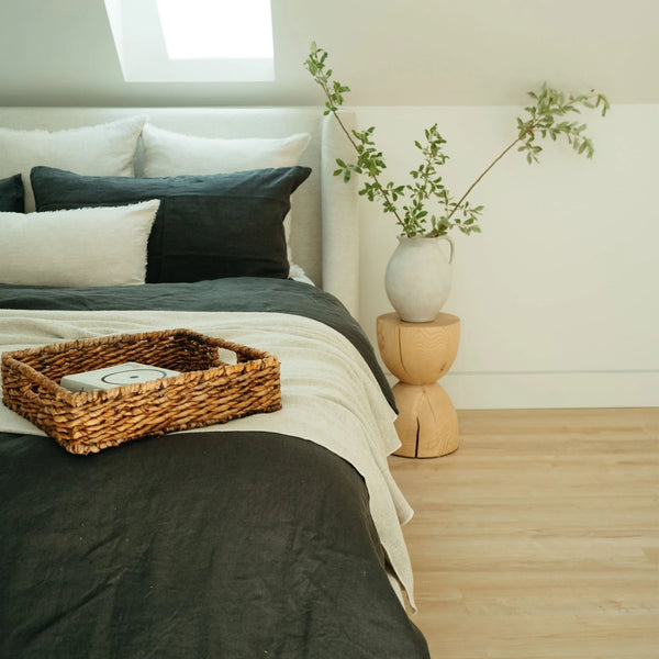 Provence Linen Bed Blanket