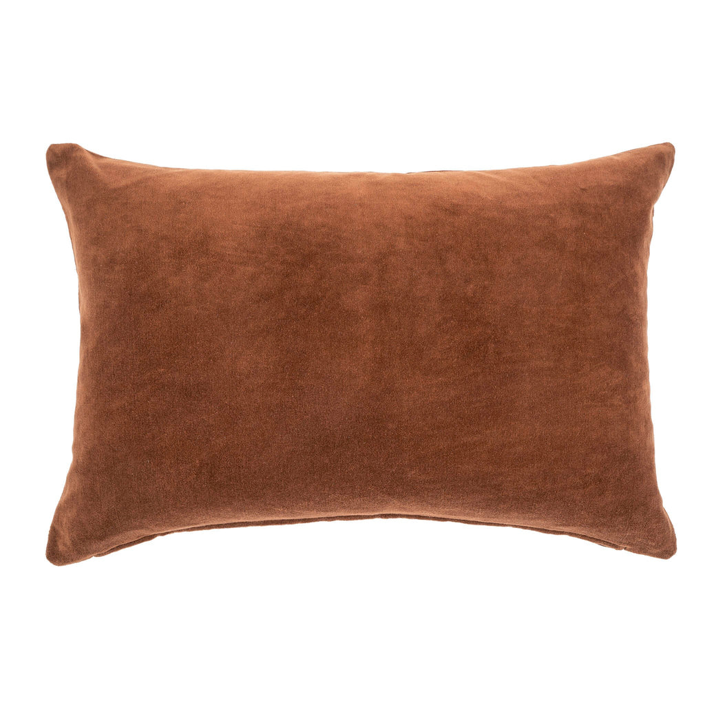 Vera Velvet Pillow - Umber (16" x 24")