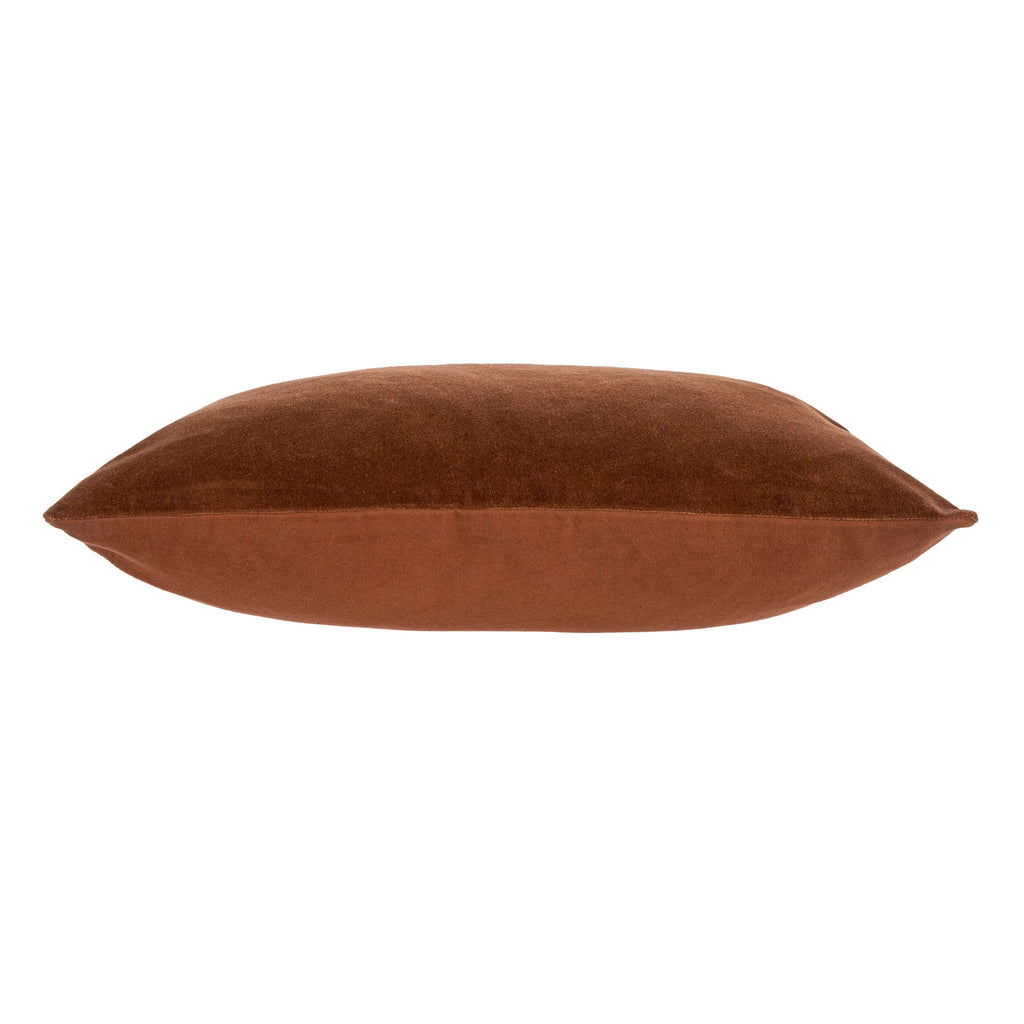 Vera Velvet Pillow - Umber (16" x 24")