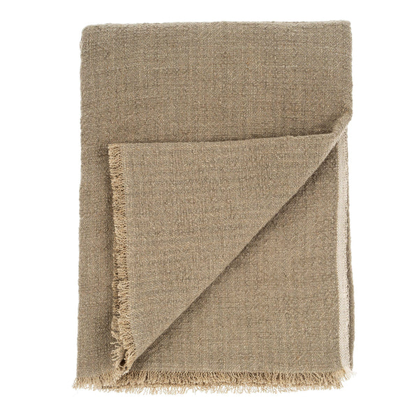 Slub Linen Throw - Natural