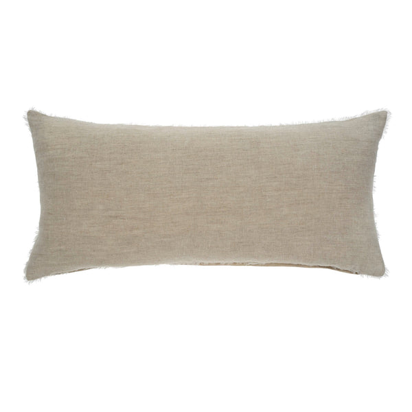 Lina Linen Bolster Pillow - Chambray (14" x 31")