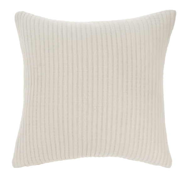 Kantha-Stitch Pillow - White