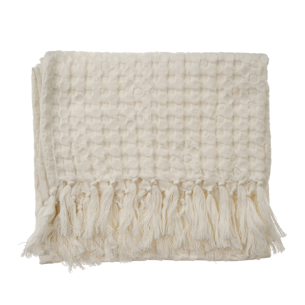 Honeycomb Hand Towel - Ivory