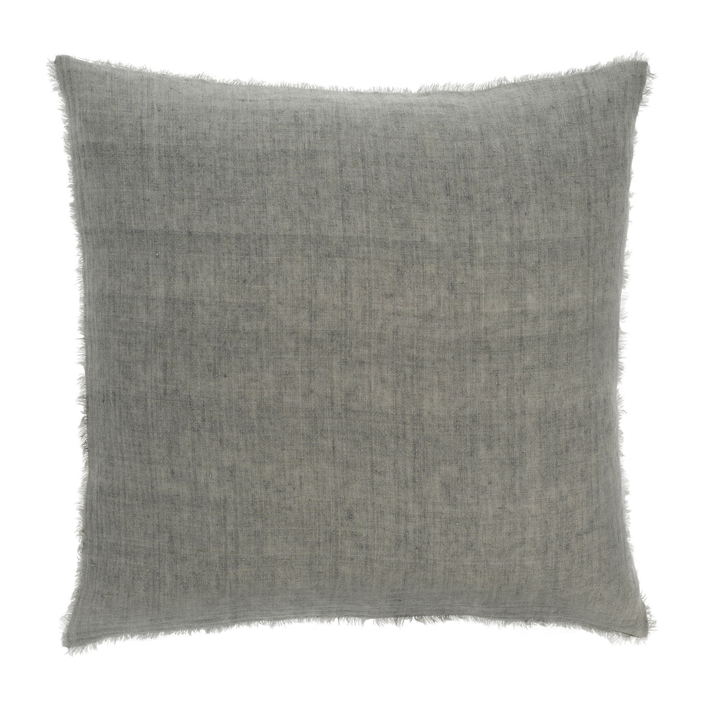 Lina Linen Pillow - Pewter (Two Sizes Available)