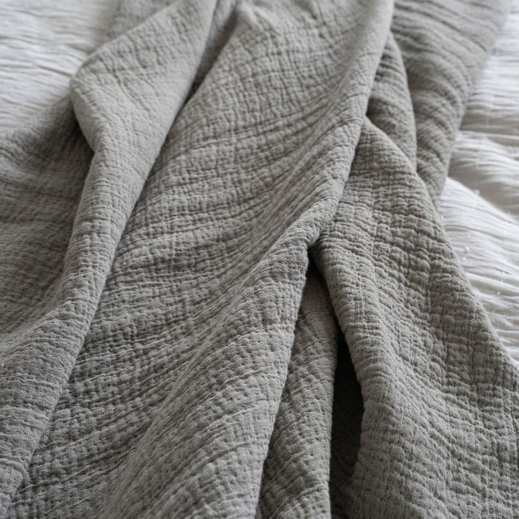 Malabar Bed Blanket - Stone