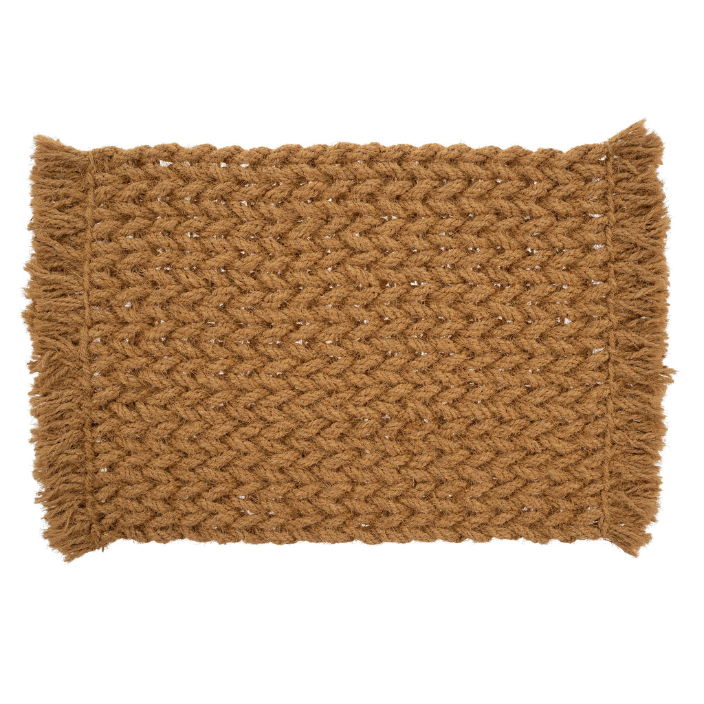 Braided Coir Weave Door Mat - Large