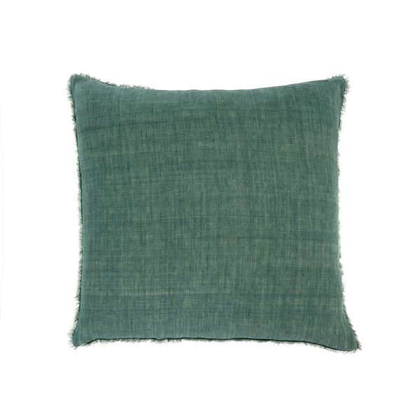 Lina Linen Pillow - Celeste Green