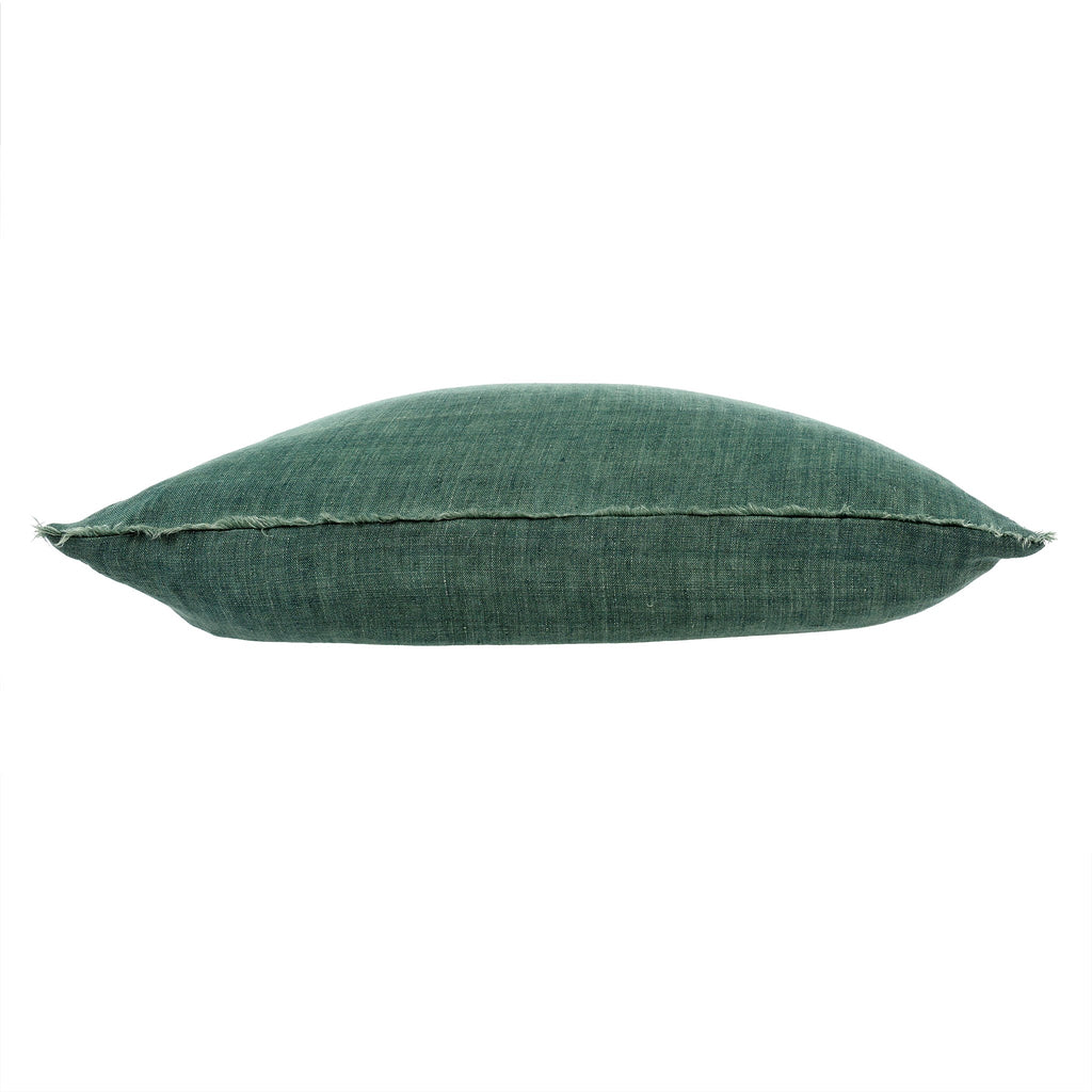 Lina Linen Pillow - Celeste Green