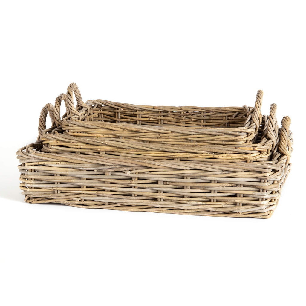 Rectangular Rattan Trays (Three Sizes Available)