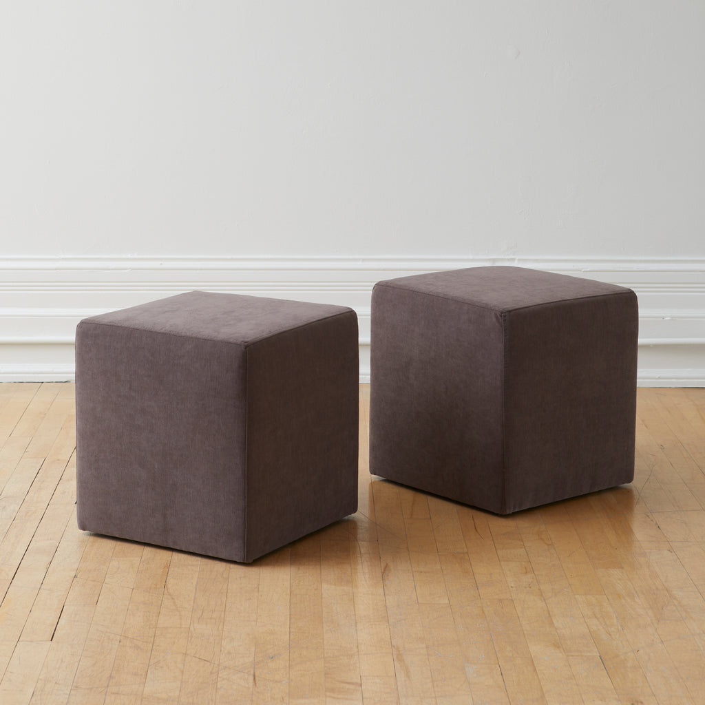 Square Ottoman on Castors