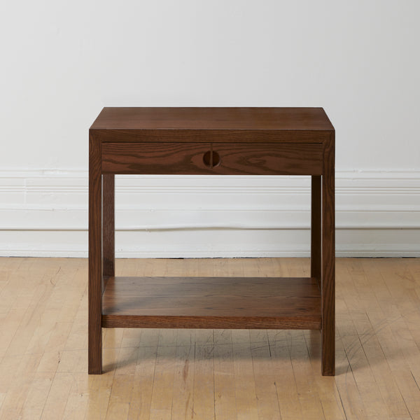 Calvin Side Table - Walnut Stain on Red Oak